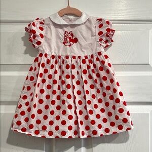 Disney Minnie Mouse Red Polka Dot Baby Dress